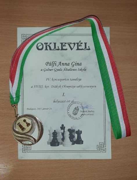 Pálfi Anna Gina sakk sikerei