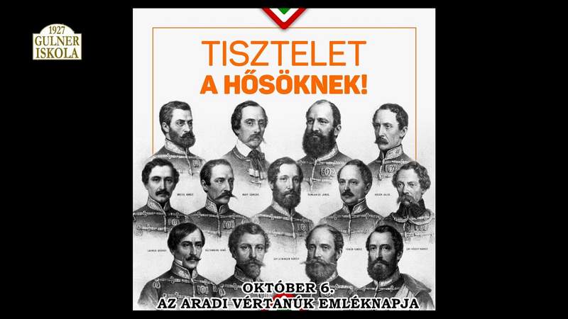 Az aradi vértanúkra emlékeztünk